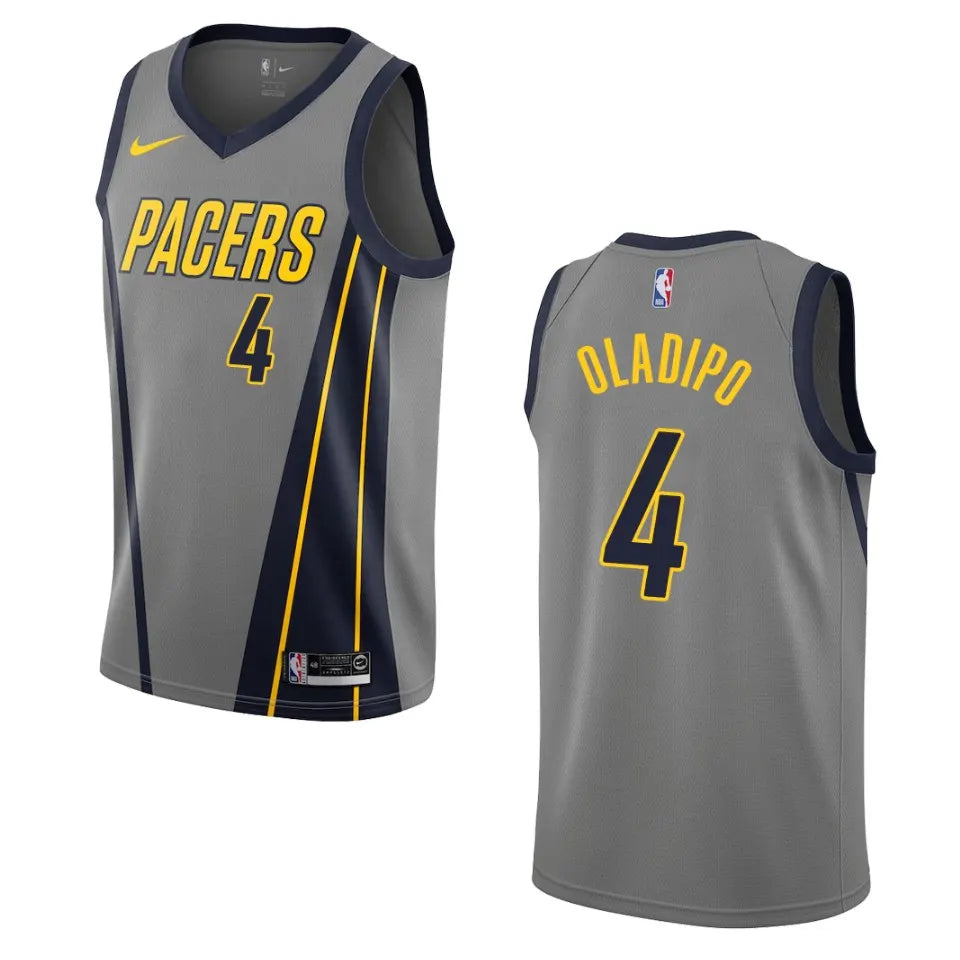 Pacers Oladipo Gray Jersey