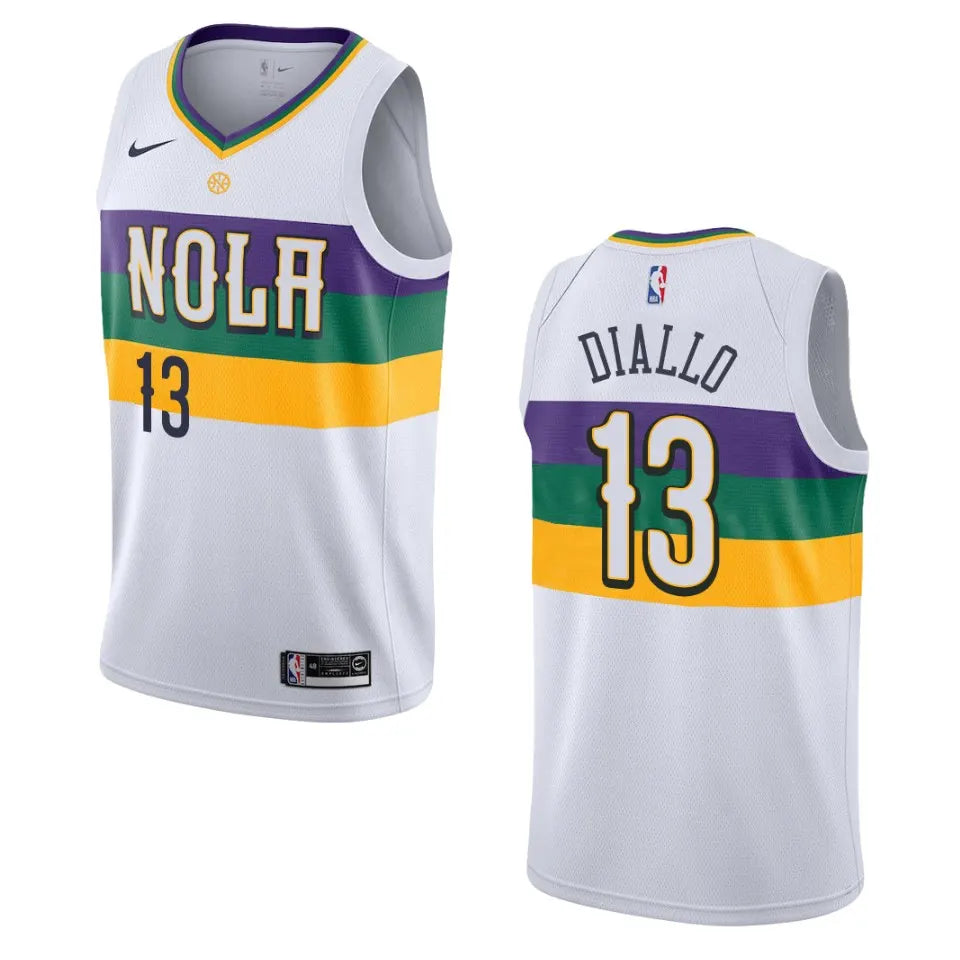 Diallo Pelicans White Jersey