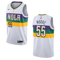 nola Nike Moore Pelicans White Jersey
