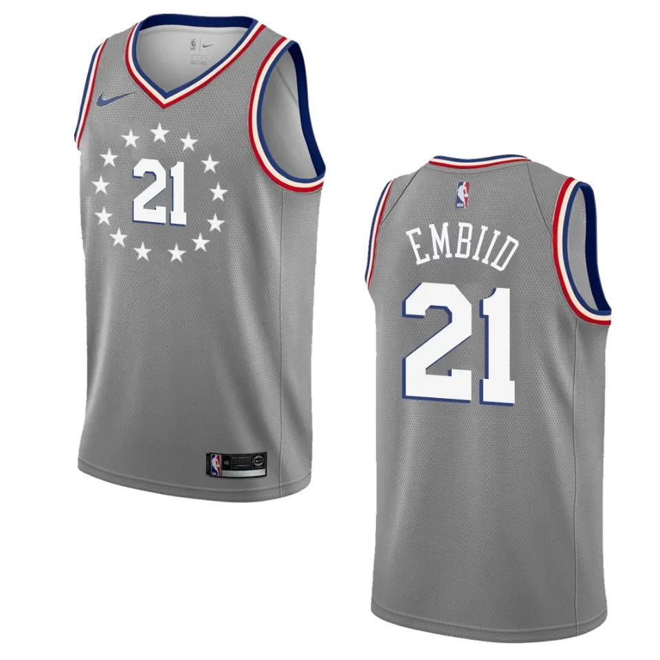Embiid 76ers Gray Jersey