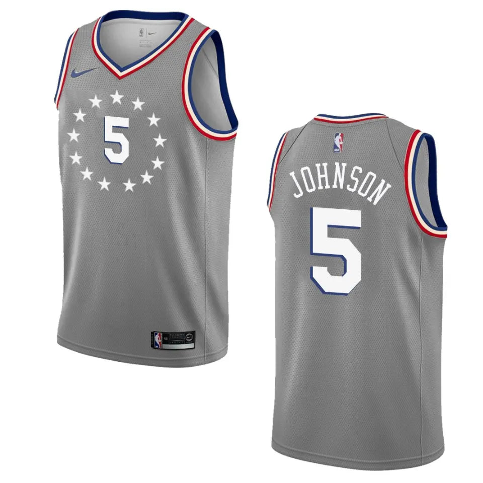 Johnson 76ers Gray Jersey