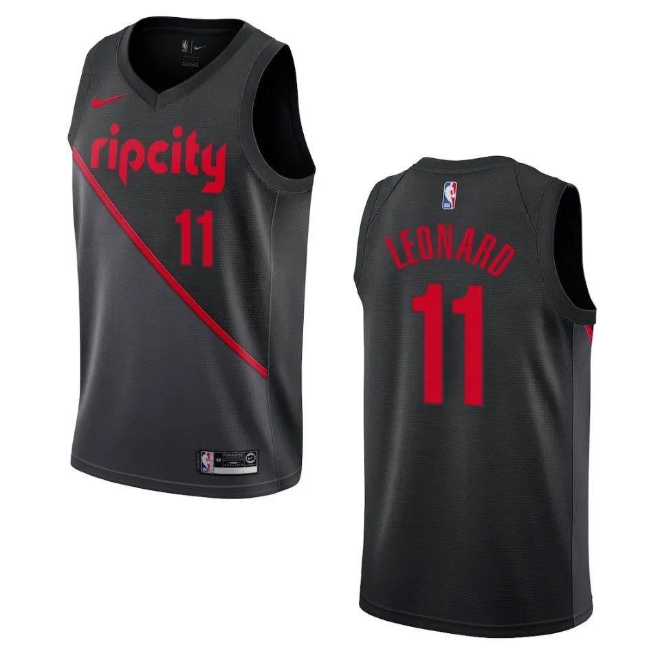Leonard Blazers Black Jersey