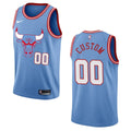 Bulls Blue Custom Jersey