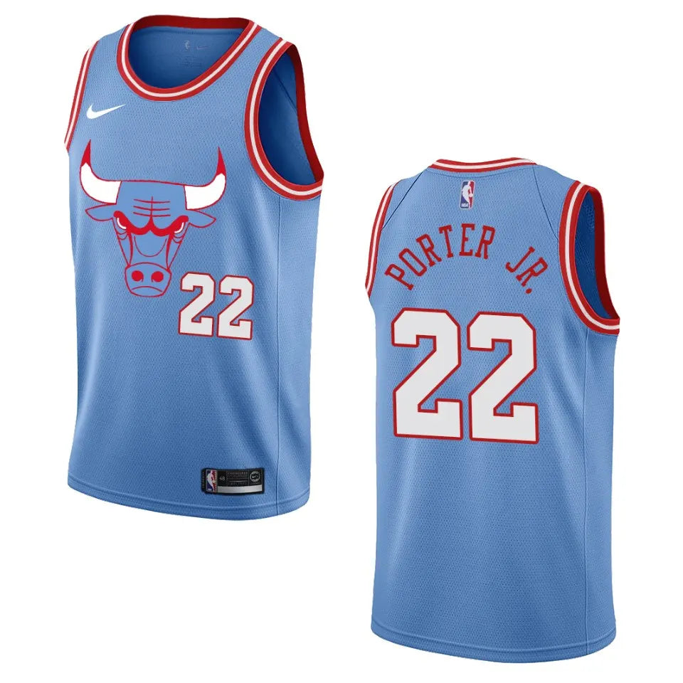 Bulls Porter Jr. Light Blue Jersey