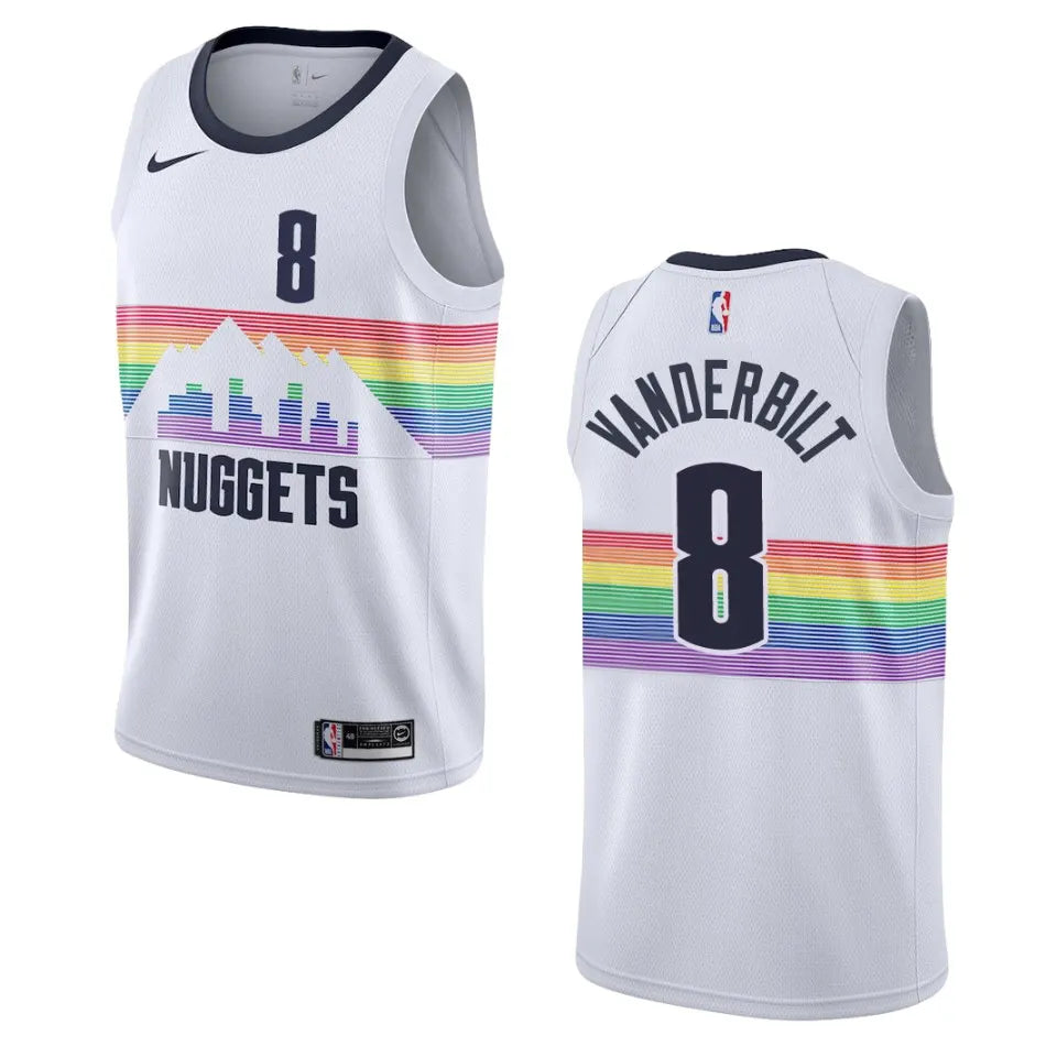 nike Vanderbilt Nuggets White Jersey