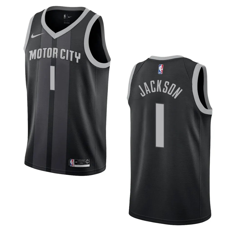 Jackson Pistons Black Jersey