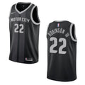 nike Robinson Pistons Black Jersey