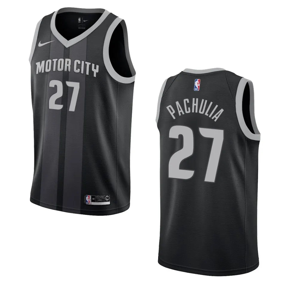 motor Pachulia Pistons Black Jersey