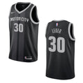 Leuer #30 Pistons Black Jersey