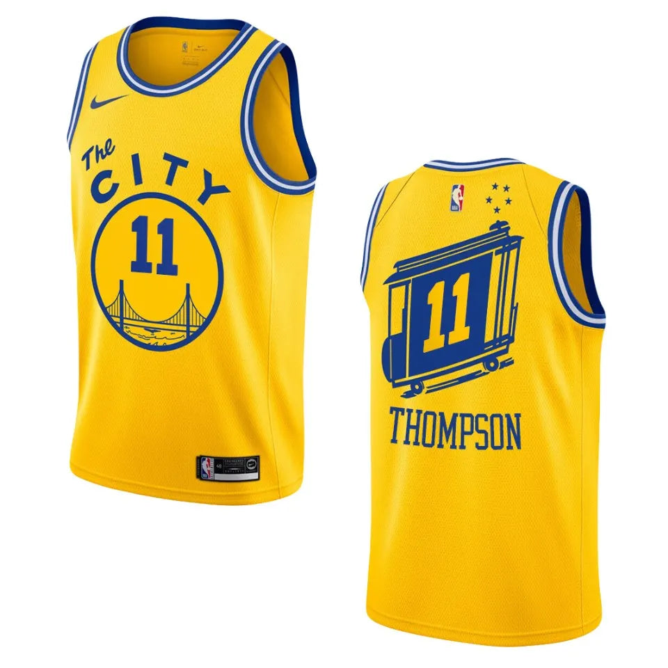 Thompson Warriors Gold Jersey nike