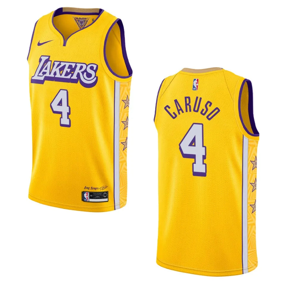 Caruso #4 Lakers Gold Jersey