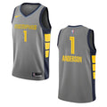 Anderson #1 Grizzlies Gray Jersey