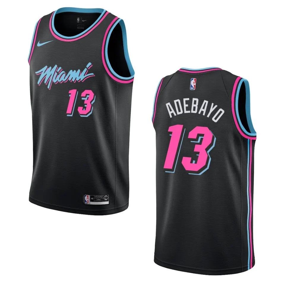 nike vice Adebayo Heat Black Jersey