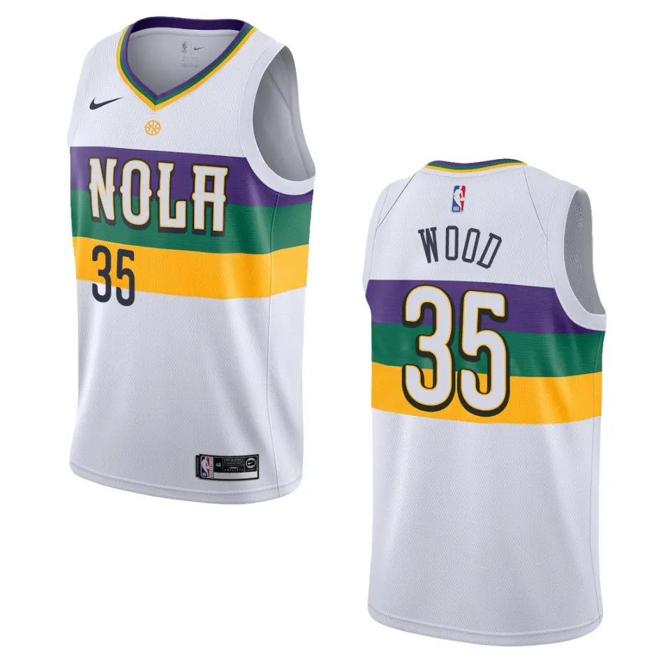 Wood #35 Pelicans Jersey
