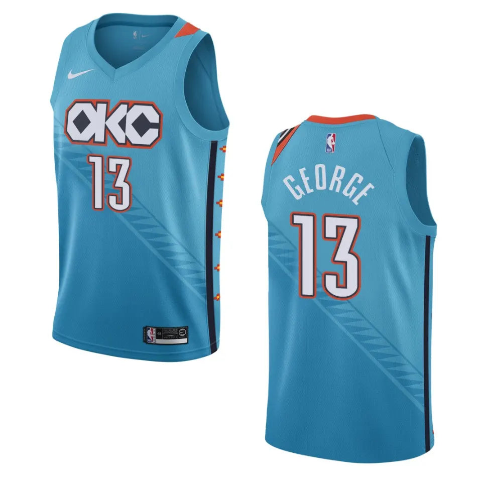 Paul George OKC Thunder Turquoise Jersey