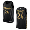nike earned Powell Raptors Black Jersey