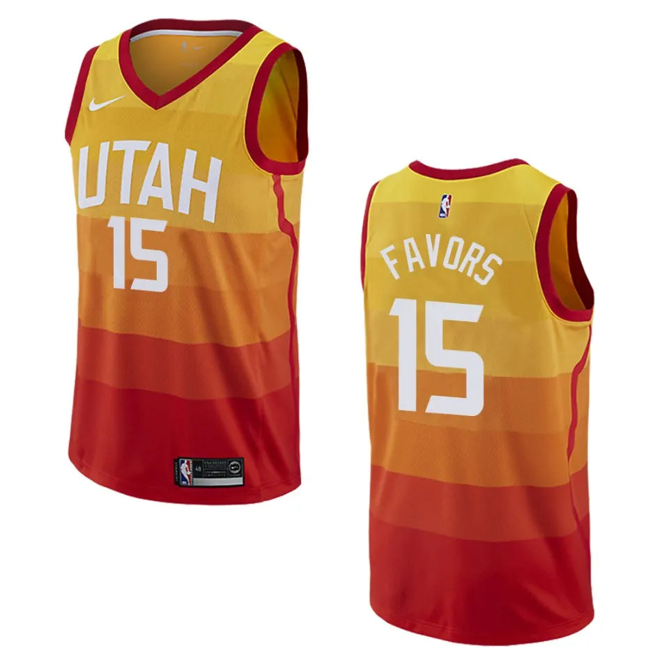 Favors Utah Jazz Sunset Jersey