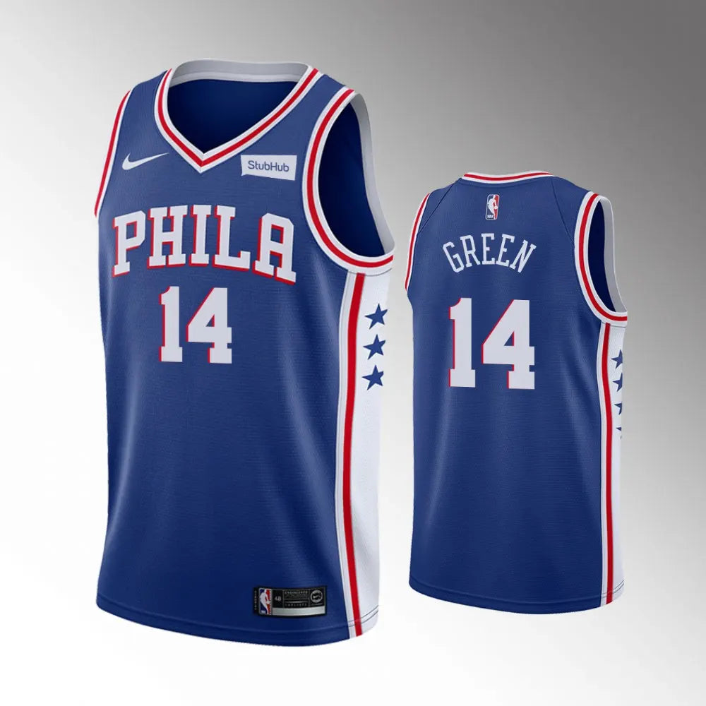 Danny Green #14 76ers Blue Jersey