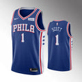 Scott #1 76ers Blue Jersey