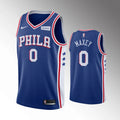 Maxey 76ers Blue Jersey nike icon