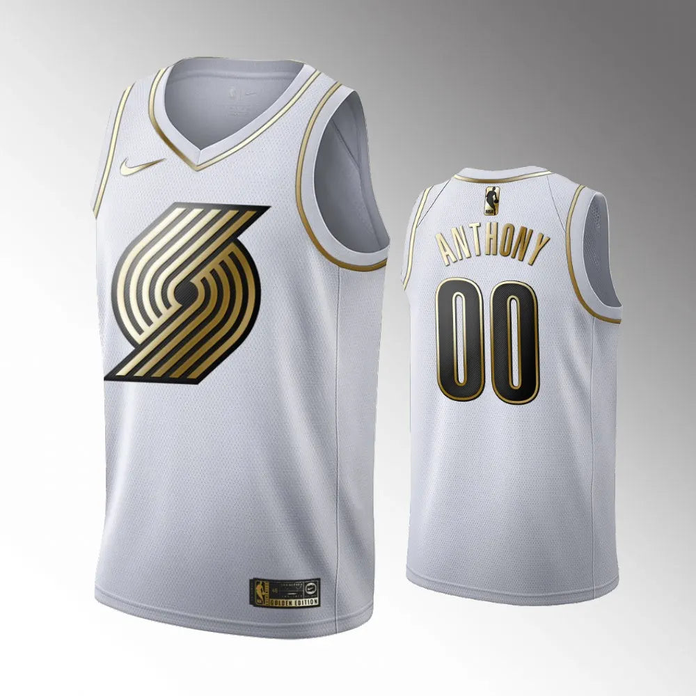 nike Anthony Blazers White Jersey
