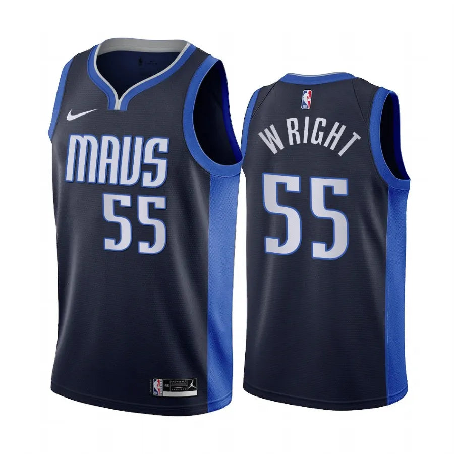 Mavericks Wright #55 Navy Jersey