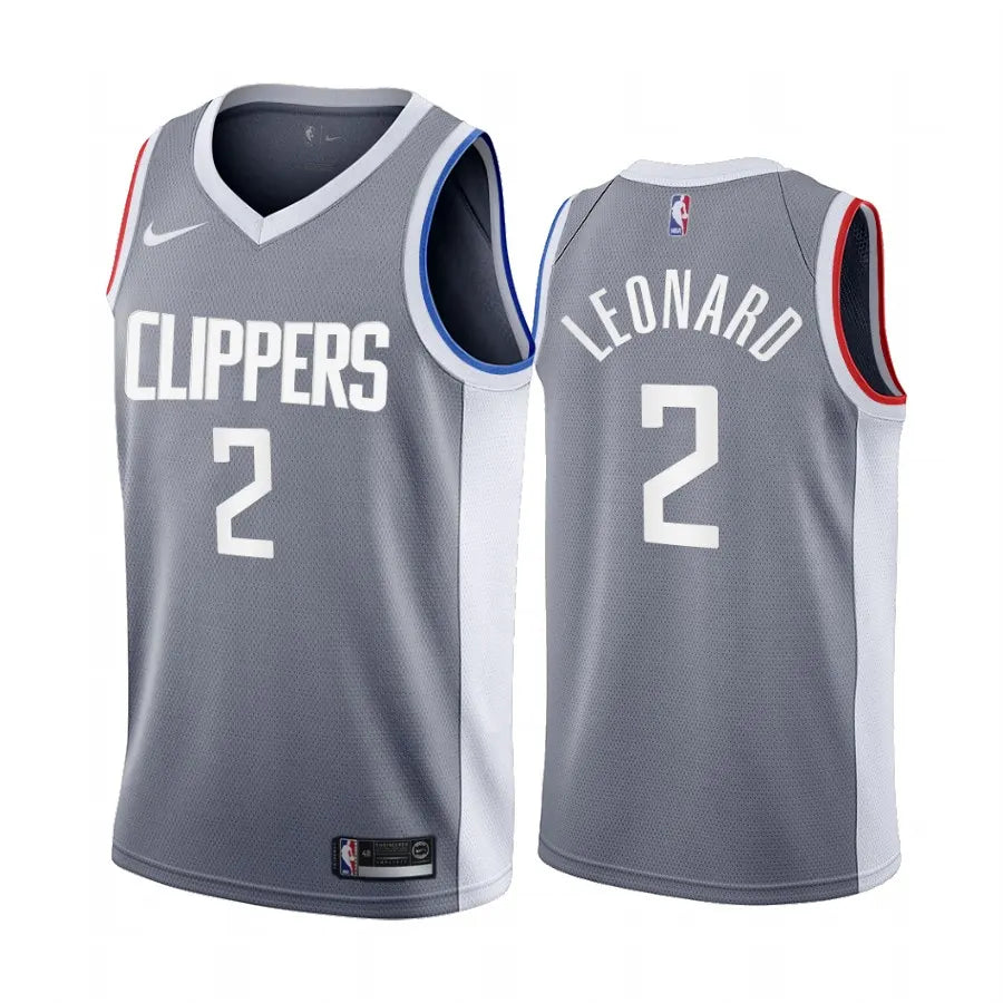Leonard #2 Clippers Gray Jersey