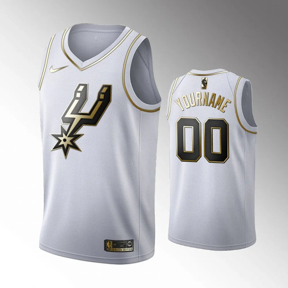 nike Spurs White Golden Edition Jersey