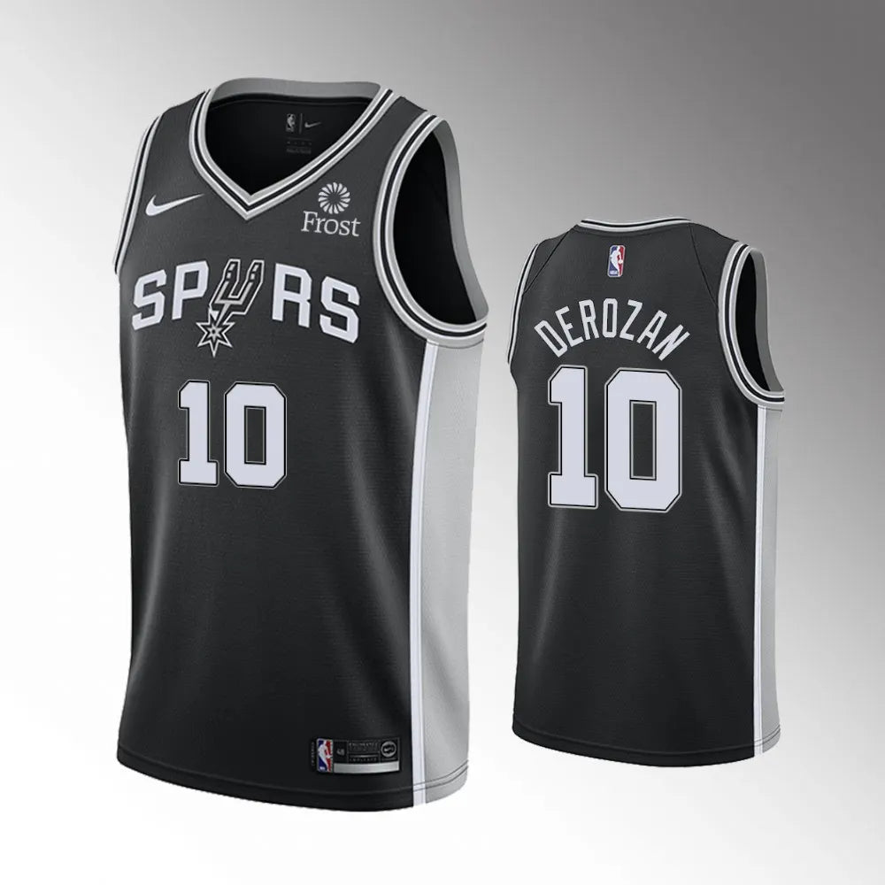 nike frost DeRozan Spurs Black Jersey