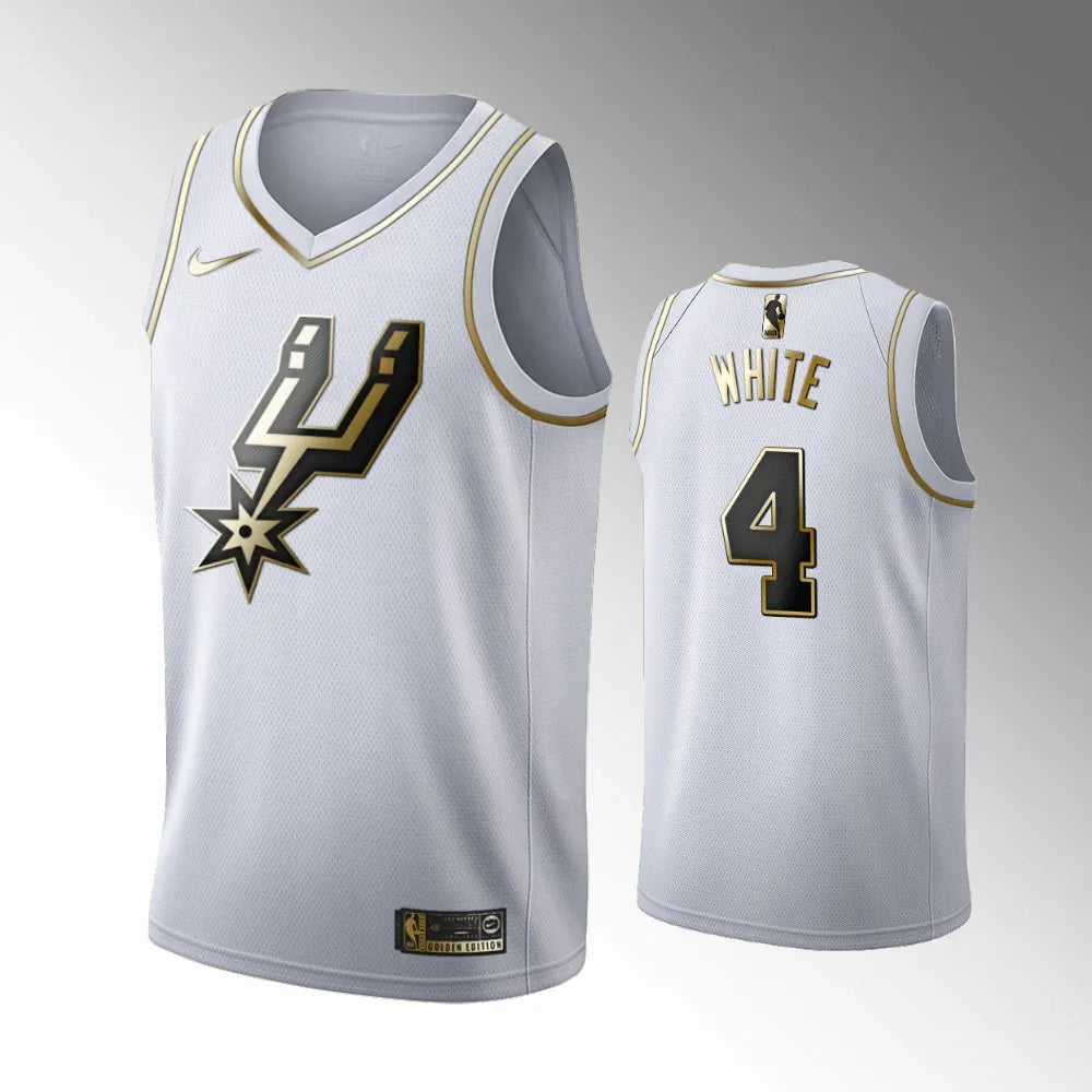 Spurs White Golden Edition Jersey