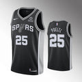 Poeltl Spurs Black Jersey nike