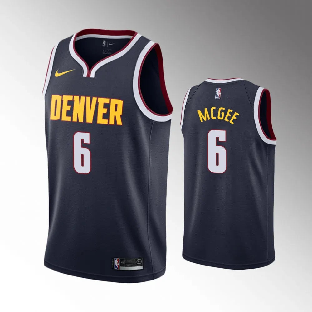 nike McGee Nuggets Navy Jersey