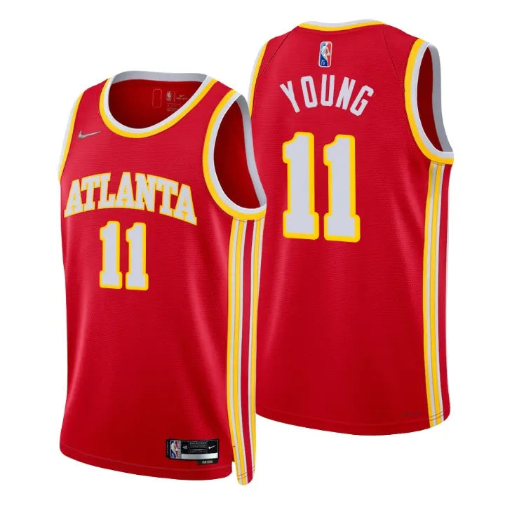 nike icon Trae Young Hawks Red Jersey