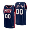 Nets Navy Custom Jersey