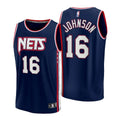 Johnson #16 Nets Navy Jersey
