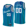 nba Jordan Hornets Teal Custom Jersey