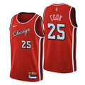Bulls Cook #25 Red Jersey