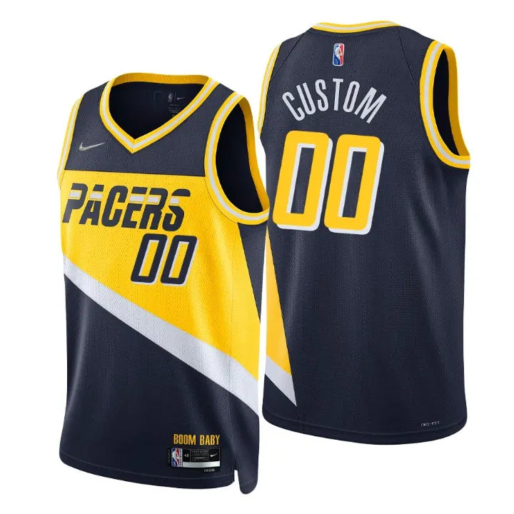 Pacers Custom Navy Jersey nike