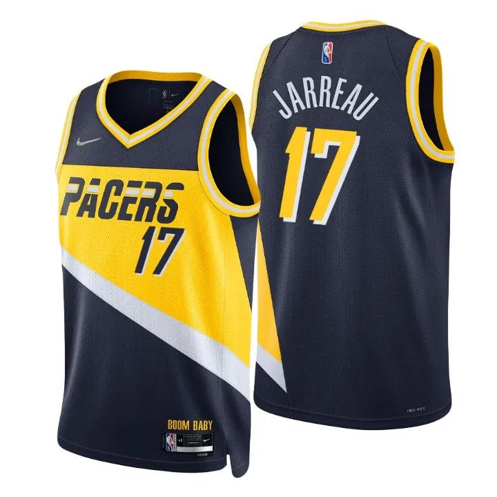 Pacers Jarreau #17 Navy Jersey