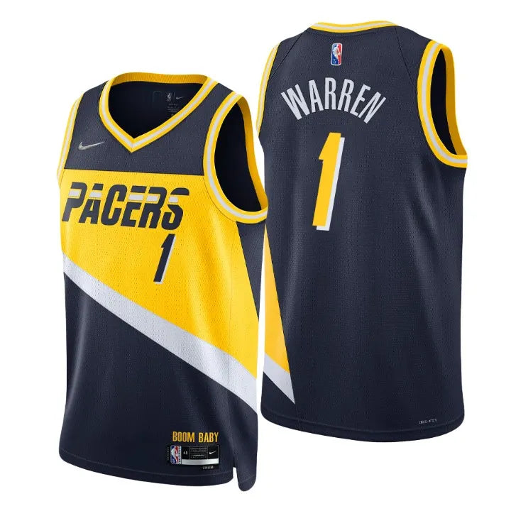 Warren Pacers Navy Jersey nike