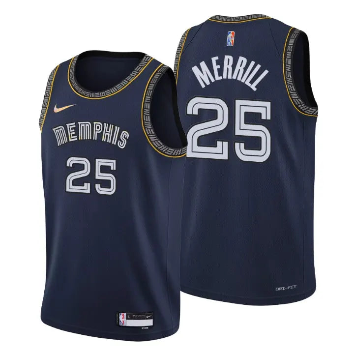 Merrill Grizzlies Nike Navy Jersey