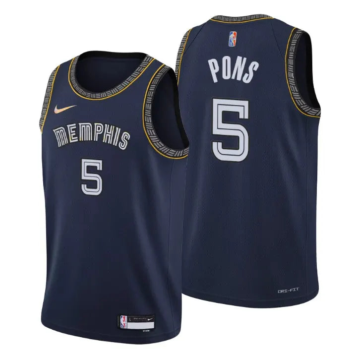 replica Nike Pons Grizzlies Navy Jersey