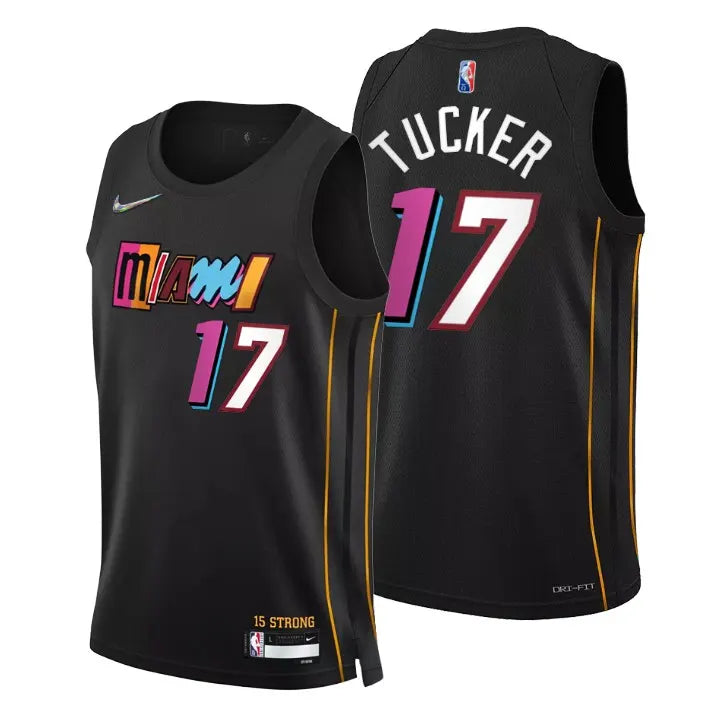 vicewave Nike Tucker Miami Heat Black Jersey