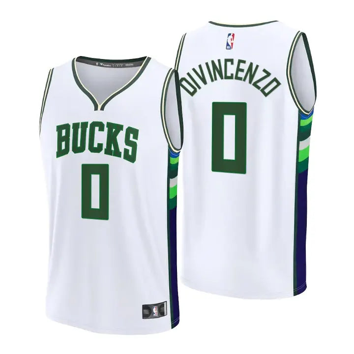Bucks Divincenzo White Jersey