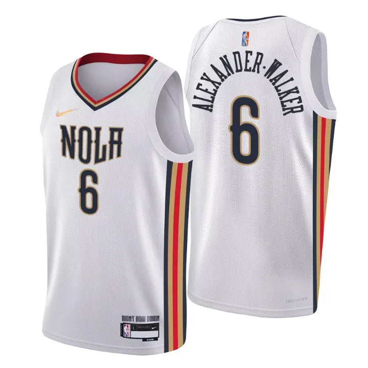 Alexander-Walker Pelicans White Jersey