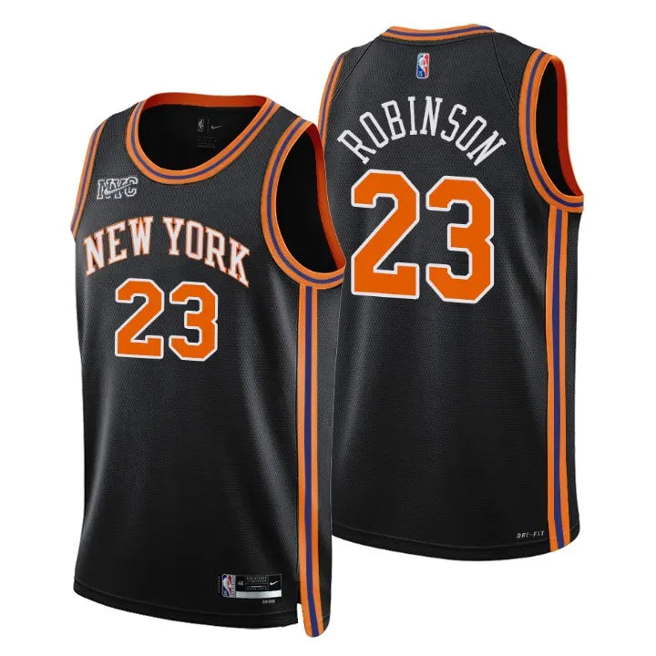 statement Nike Robinson Knicks Black Jersey