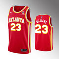 Williams #23 Hawks Red Jersey