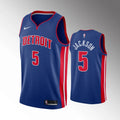 Jackson Pistons Blue Jersey nike