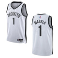 association Nike Warren Nets White Jersey