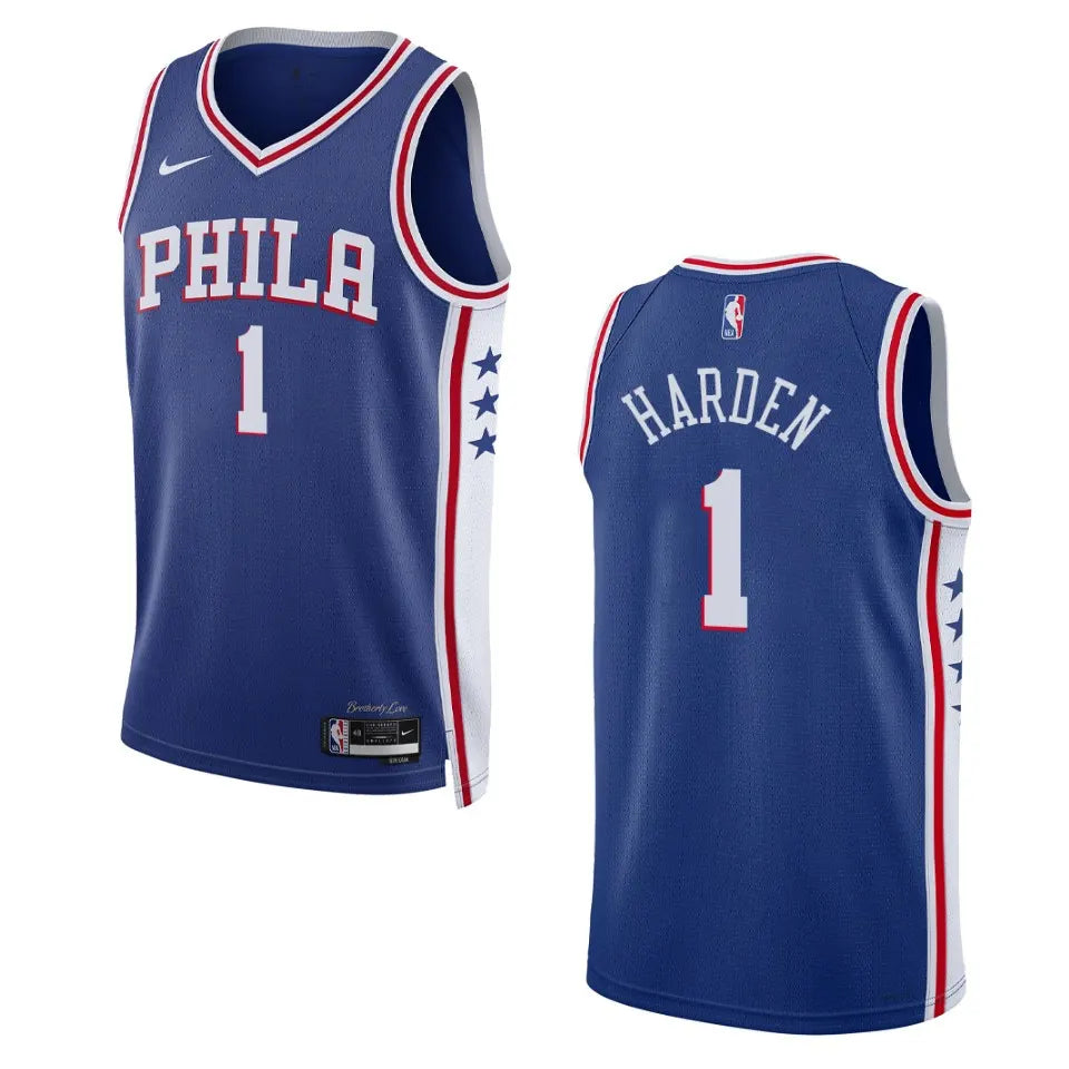 Harden 76ers Royal Blue Jersey